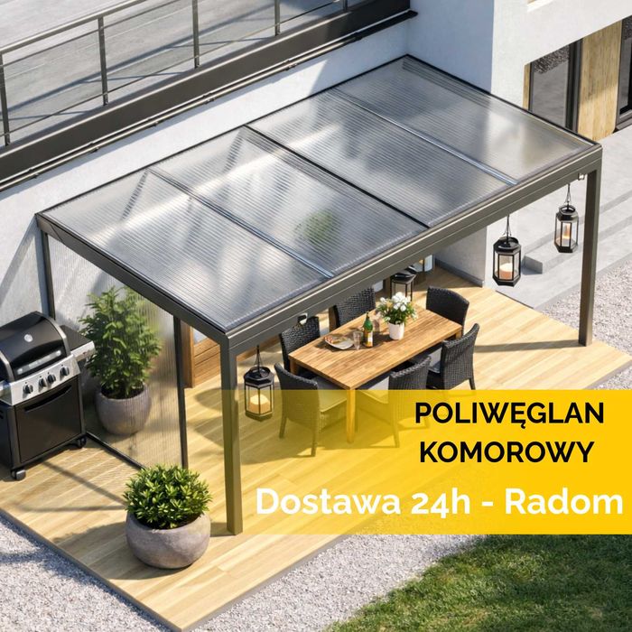 Poliwęglan komorowy 10 mm 2,1x3 m Dostawa 24h Radom