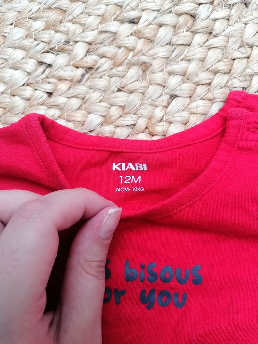 Camisola de Manga Comprida Vermelha de Bebé