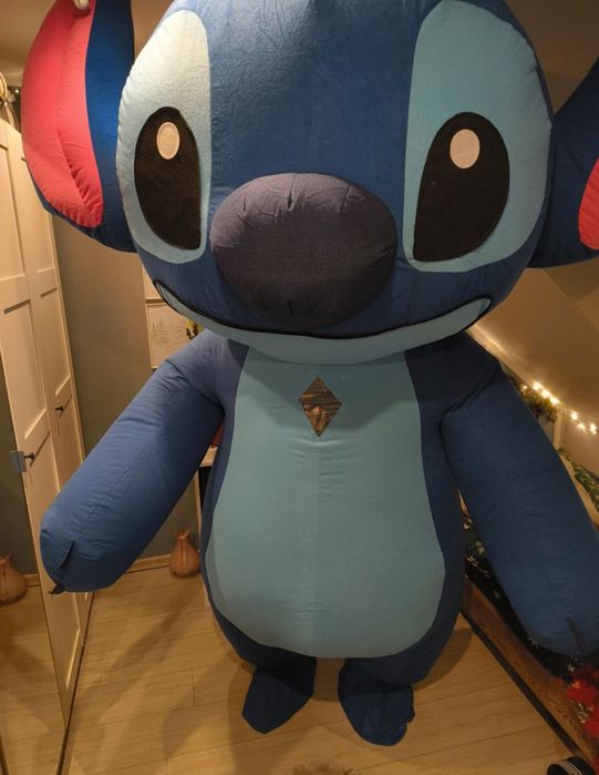 Gigantyczny kostium nadmuchiwany Stitch 2,5 m z baterią h
