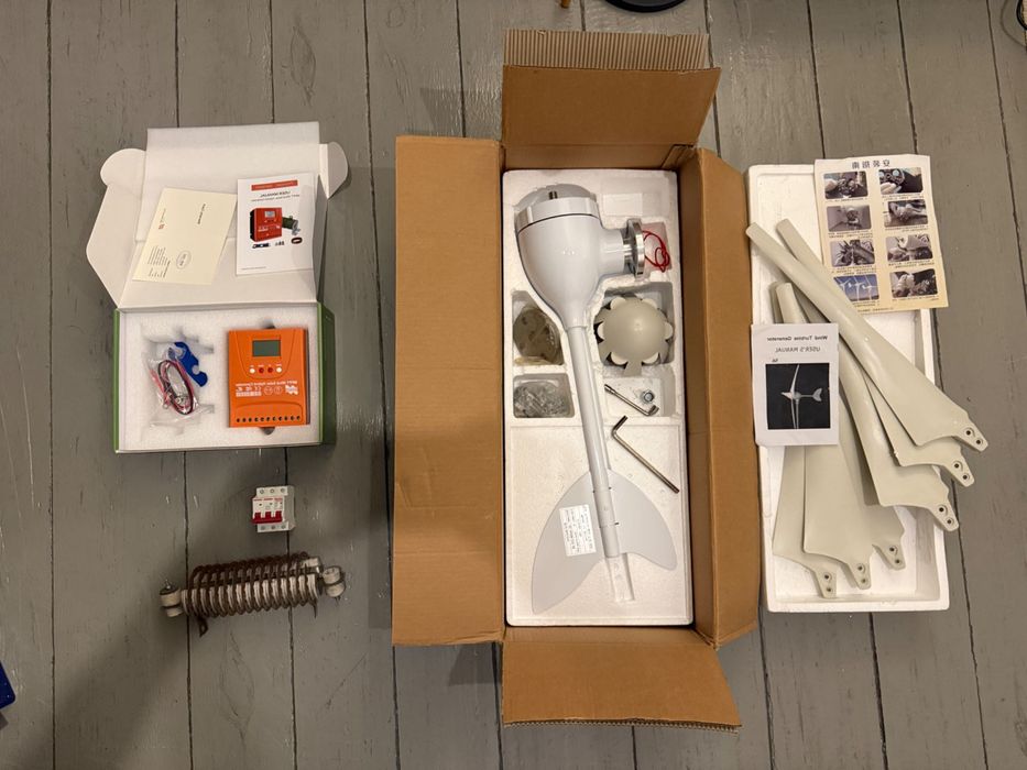 Електростанція вітрогенератор, MPPT контроллер, готовий комплект