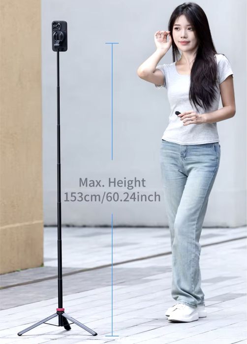 Ulanzi MT-84 магнітний штатив для телефону 155 см стійка, трипод 360°