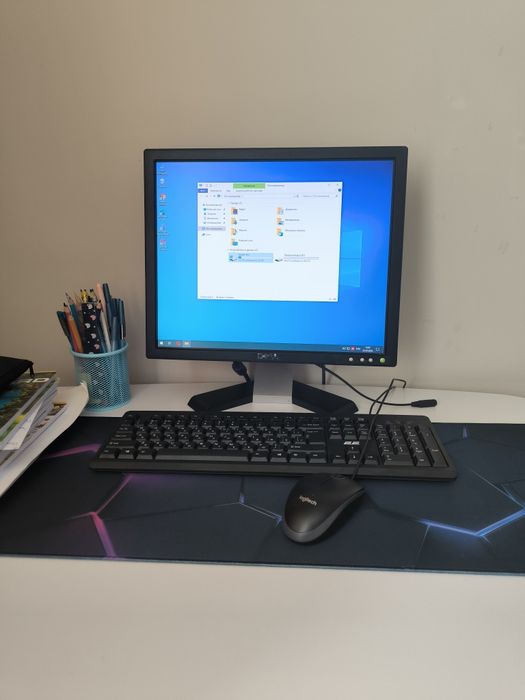 Повний комплект ПК в зборі Fujitsu Xeon/8GB/SSD+HDD/RX550 + Монітор, мишка