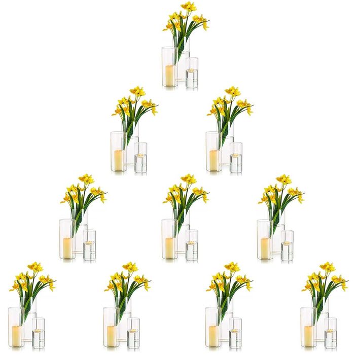 Nowy wazon/ wazony/ świecznik/ świeczniki/ tuby/ szklane/3szt. !7531!