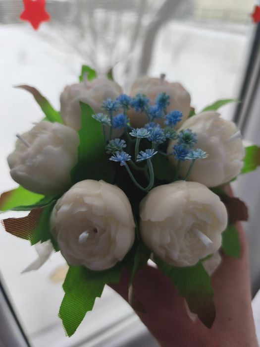 Mini flower box z świec sojowych