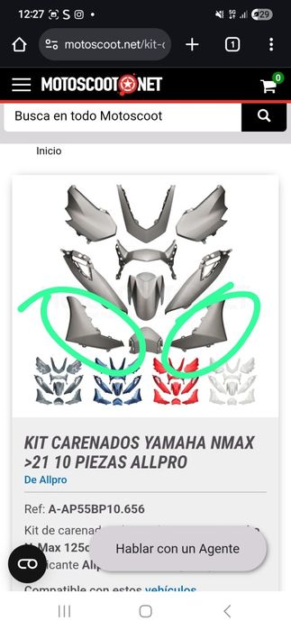 Carenagem lateral Nmax 2021