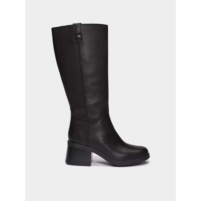 Жіноче оригінальне взуття Timberland Bellevaux Tall Zip UP Boot Black Full Grain. Сапоги женские.