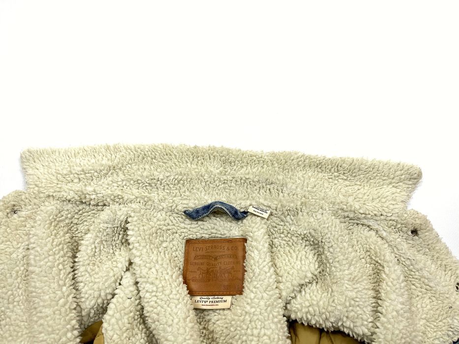 Джинсова куртка зимова шерпа Levis  теді