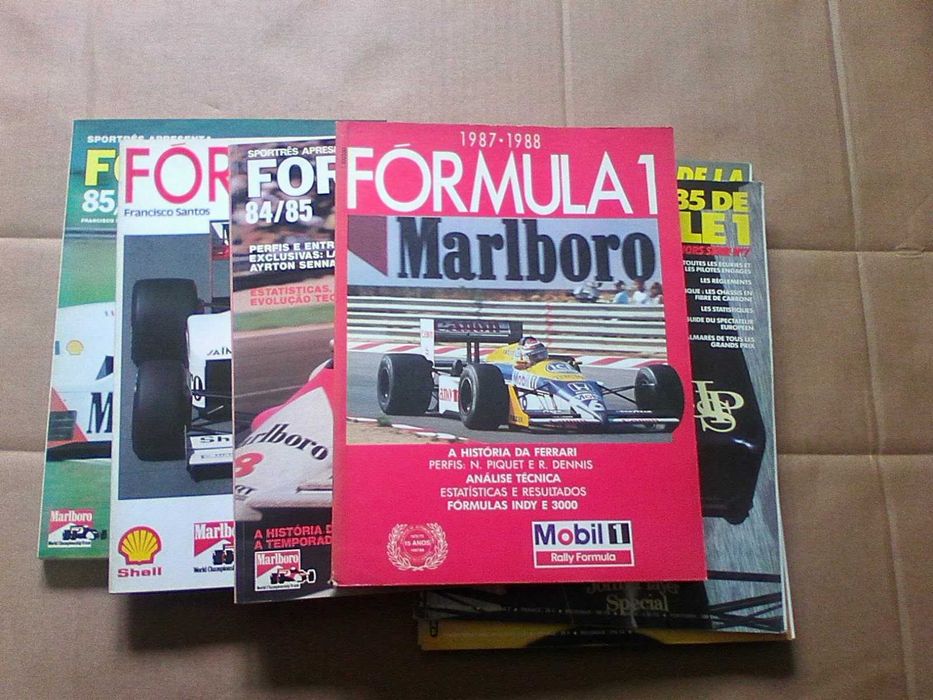 Conjunto livros / revistas formula Um