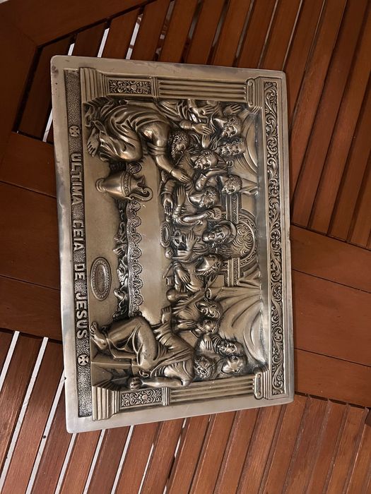 Quadro estanho A Última Ceia