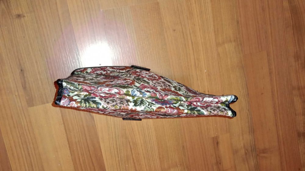 Saszetka Kosmetyczka Kopertówka 3 przegrody 29x19x7cm WzoryKwiaty NOWA