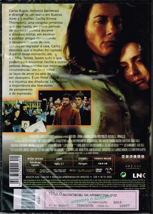 Filme em DVD: Aconteceu na Argentina - NOVO! SELADO!