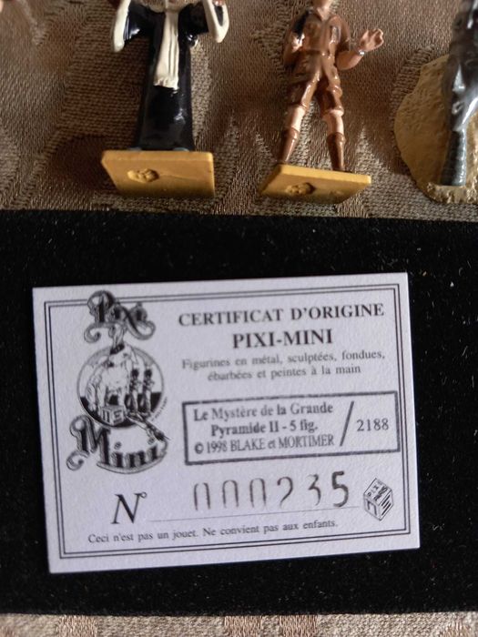 Blake e Mortimer O Mistério da Grande Pirâmide II 5 Figuras PIXI mini