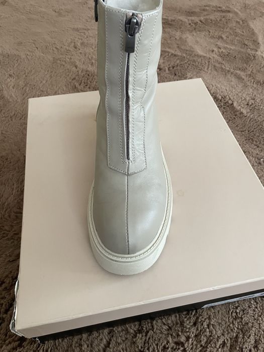 Зимние кожаные п/ботинки на натуральном меху