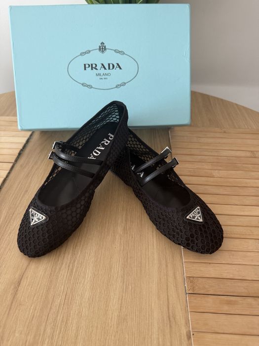 Balerinki Prada Espadryle Mokasyny