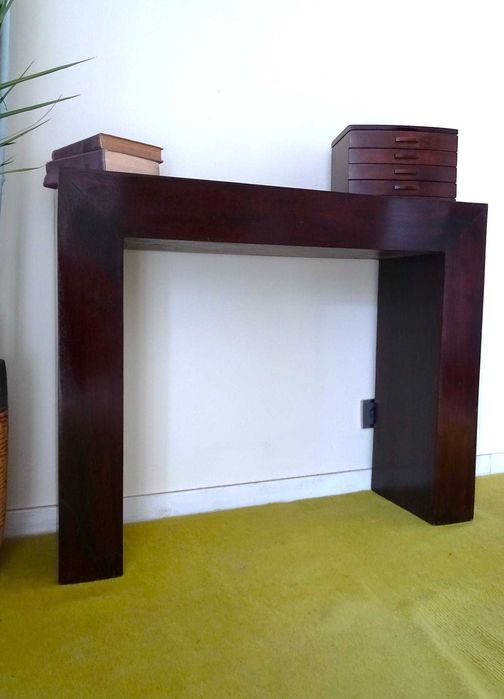 Indyjskie biurko kolonialne z AlmiDecor z litego drewna palisander
