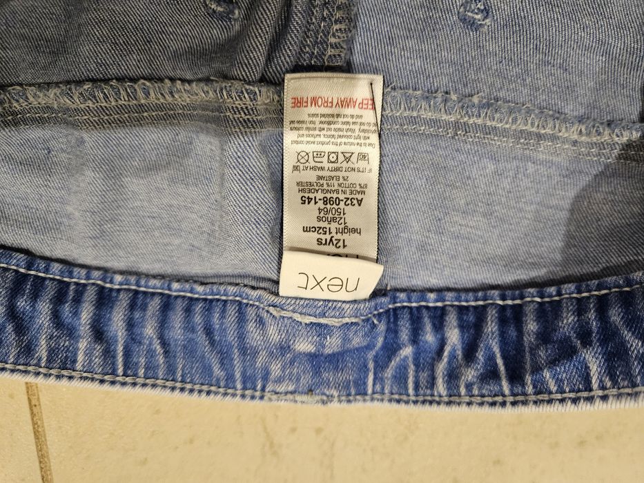 Spodnie jeansowe 152 cm skinny Next