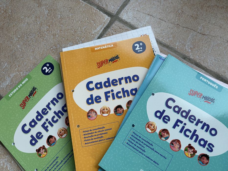 Livros de fichas do 2 ano