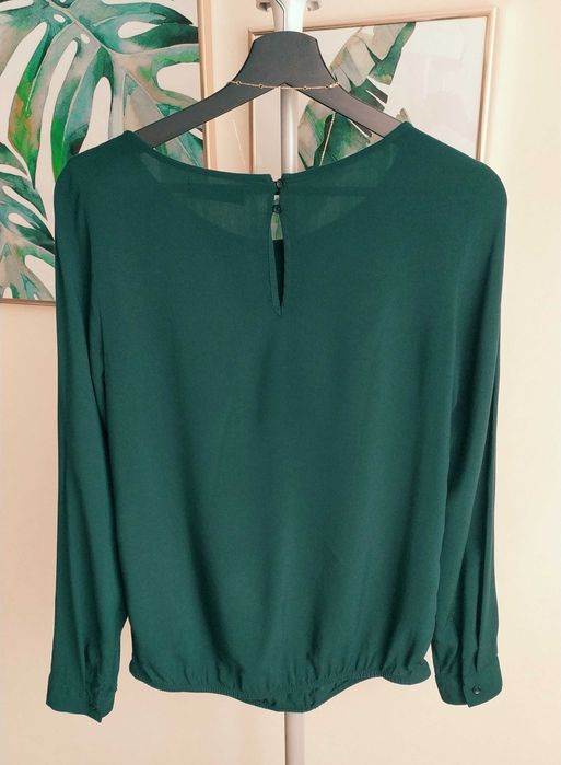 Ciemnozielona bluzka Reserved rozmiar 34