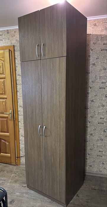 Шафа для одягу / 2-дверна шафа з антресоллю 226*64*54