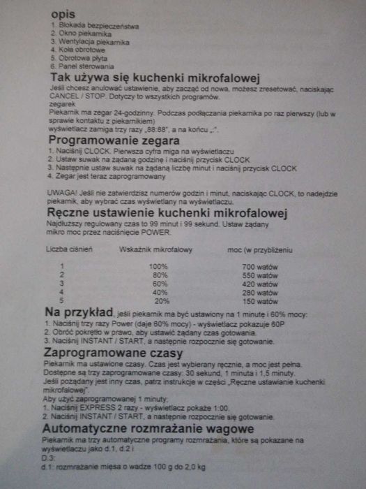 Kuchenka mikrofalowa  firmy OBH Nordica w bardzo dobrym stanie.