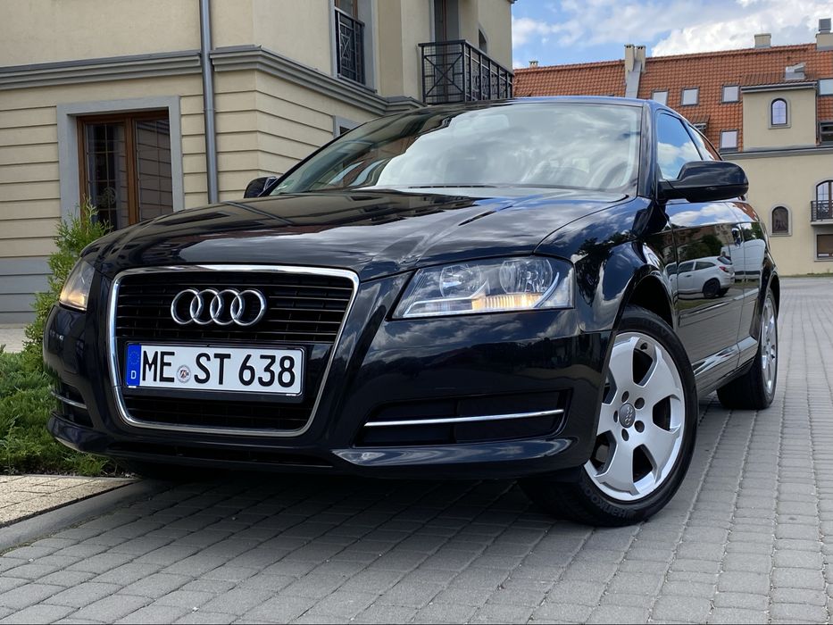 Czarna Audi A3 lift 2011r. Benzyna, Alu18, 1 właściciel. Bardzo zadbana, z Niemiec.