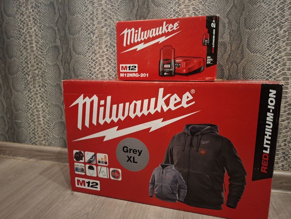 Bluza Milwaukee XL + bateria + ładowarka