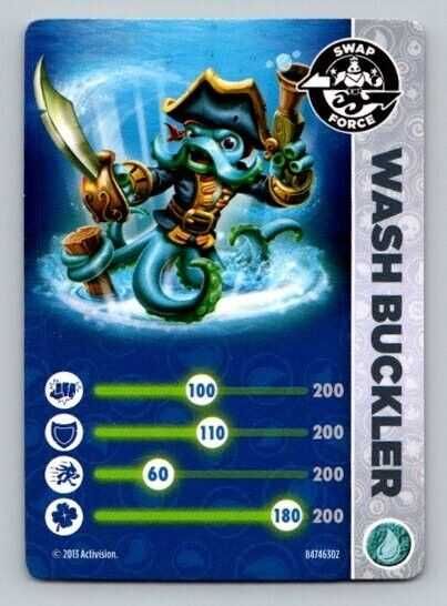 Activision Wash Buckler Skylanders Swap Force Carta