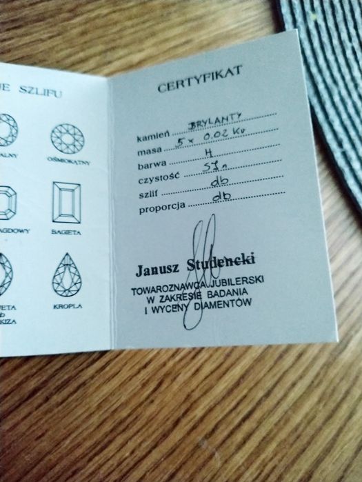 Złota obrączka  585