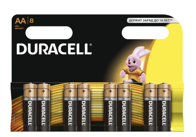 Батарейка DURACELL АА MN1500 8шт. в упаковці