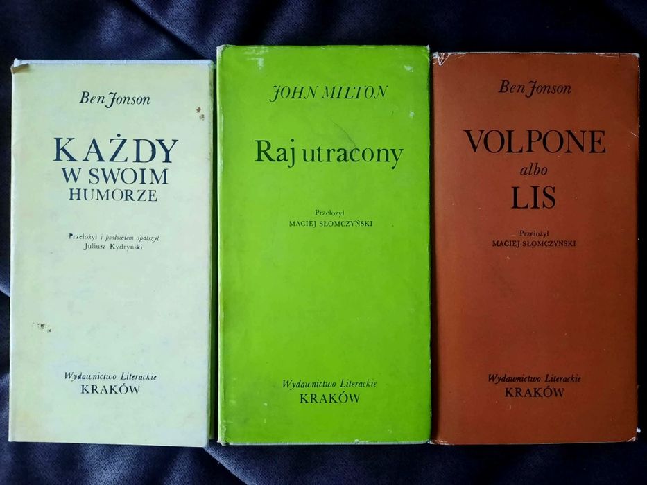 3in 1 Raj Utracony Milton Volpone Każdy w swoim humorze Ben Jonson