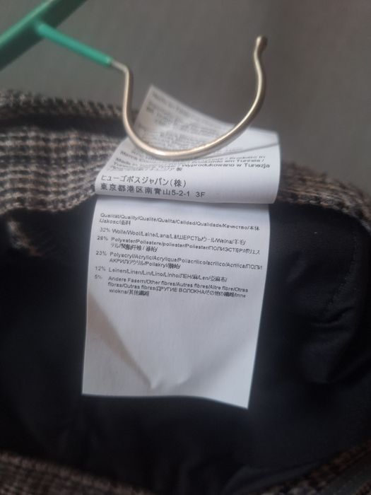 Теплі штани, брюки Hugo Boss, льон, вовна