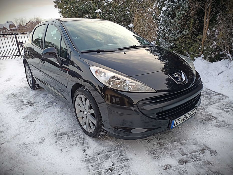 Peugeot 207 1,4 benzyna 95KM! Z Niemiec! Zarejestrowany! 2008r. CZARNY
