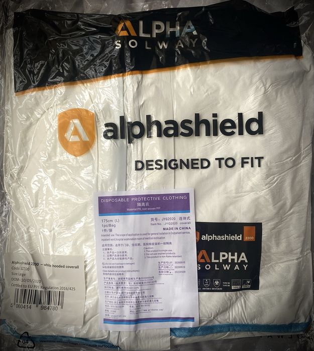 Защитные костюмы ALPHASHIELD 2200 / ALPHATEC 2500