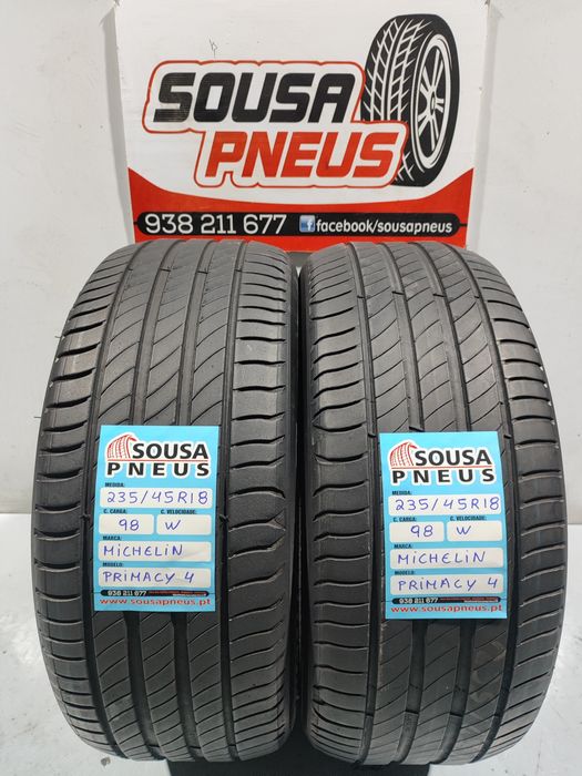 2 pneus semi novos 235-45R18 Michelin - Oferta da Entrega