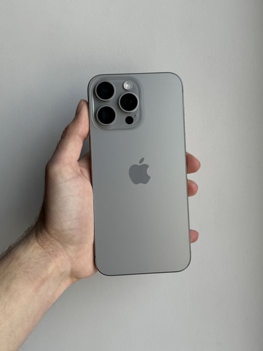 iPhone 15 Pro Max 256 Gb Natural Titanium Neverlock АКБ 90% Физ Сим