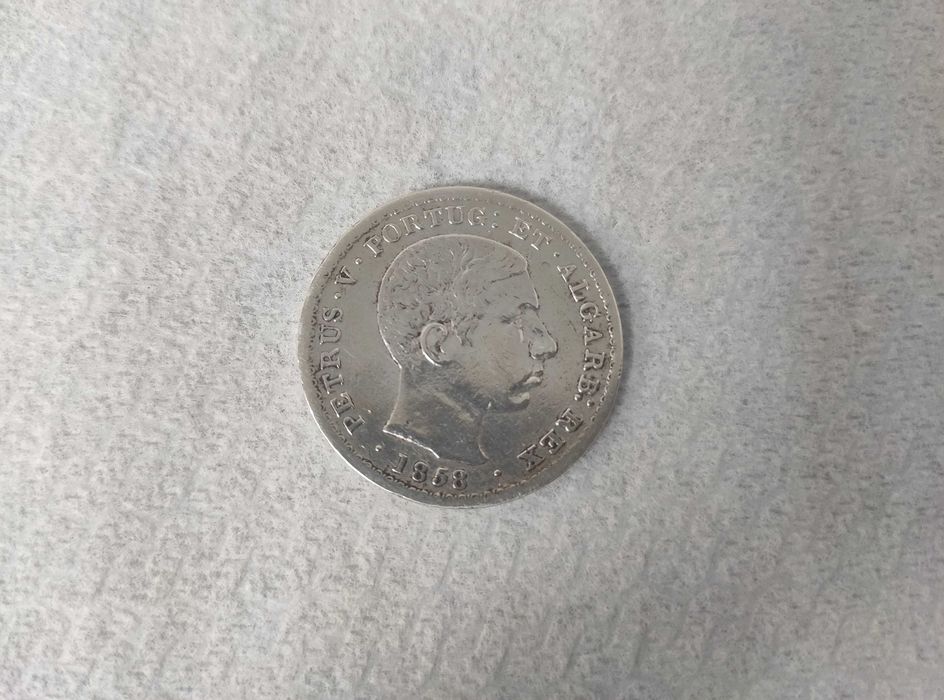 Moeda 500 Reis - 1858 - Prata
