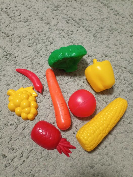 Іграшкові овочі набір розвиваючий