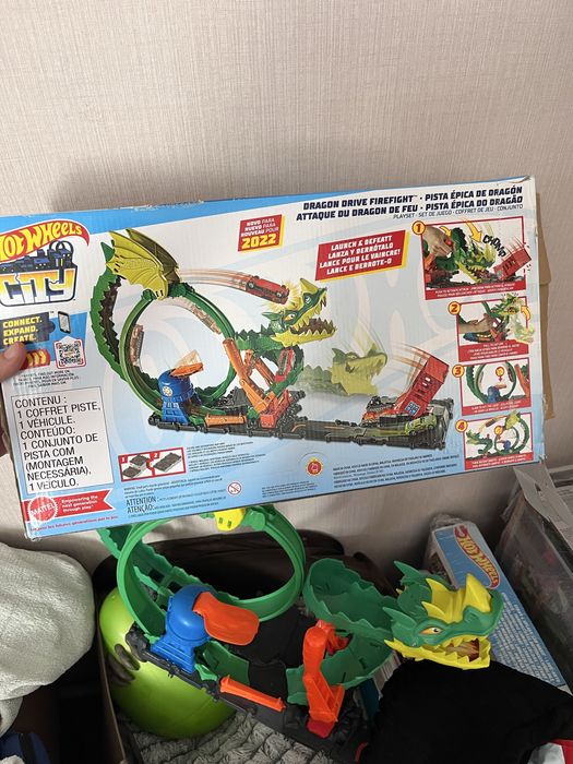 Трек hot wheels дракон