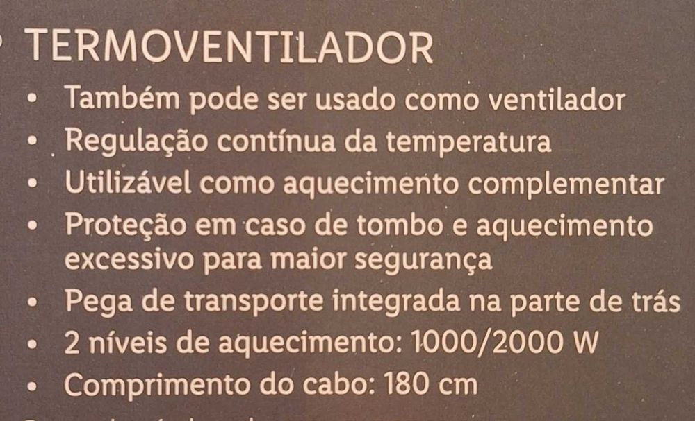 Termoventilador / Ventilador / Aquecedor