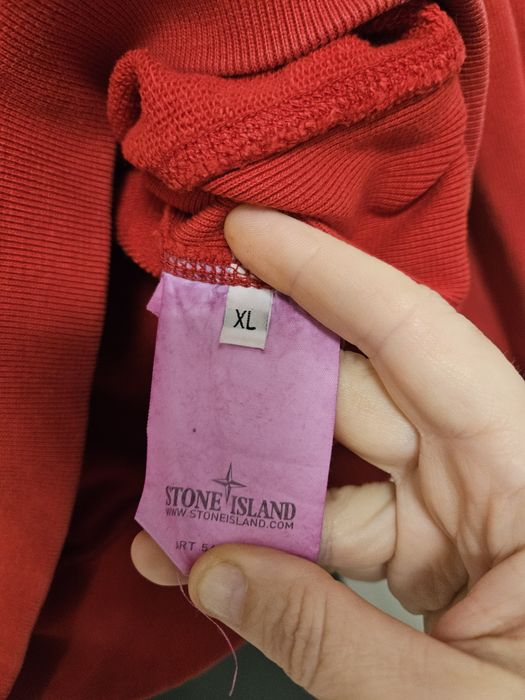 Червона толстовка без утеплення Stone Island L