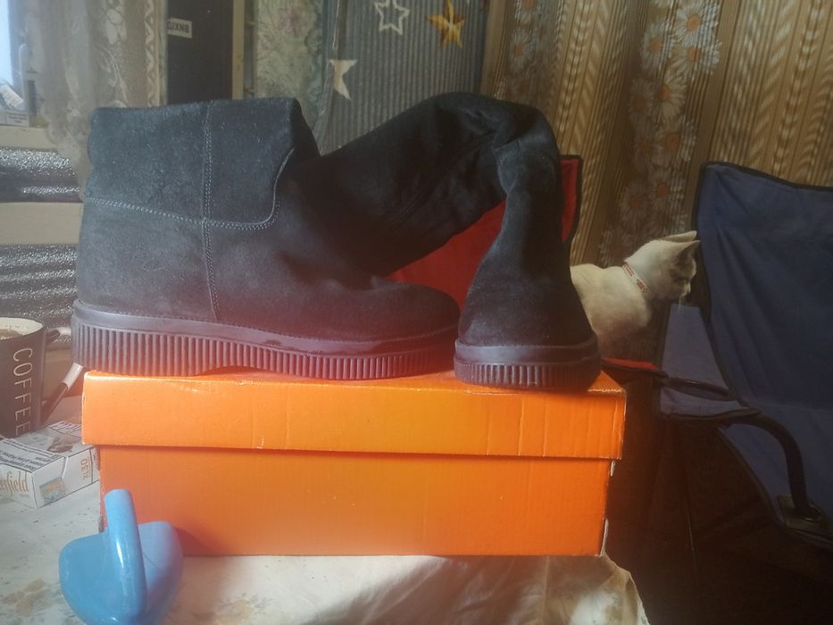 Продам Сапоги Из натуральной Замши