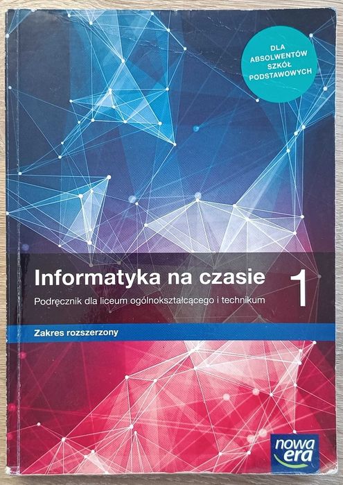 Podręcznik do informatyki, klasa 1 ponadpodstawowa, Nowa Era