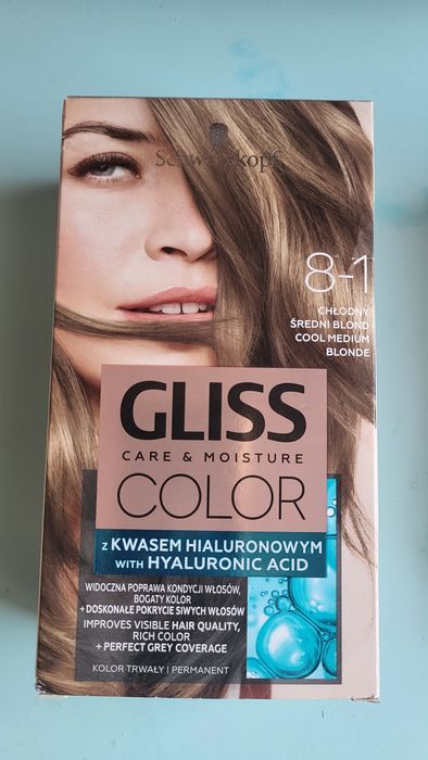Farba Schwarzkopf Gliss 8-1 chłodny średni blond
