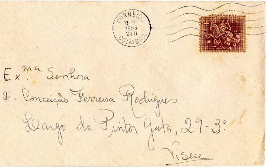 Portugal - 1955mai11 = Postmark and Stamps