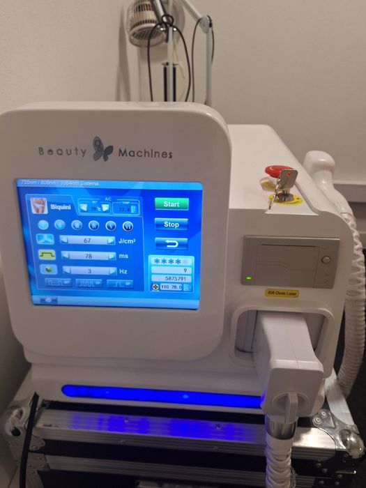 Máquina de Depilação Laser Diodo Tripla Onda (755nm / 808nm / 1064nm) – Profissional