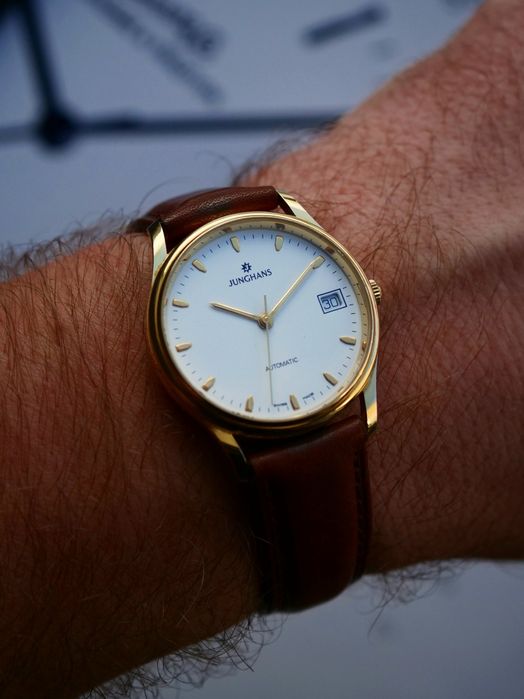 Junghans zegarek automatyczny sygnowany swiss made przeszklony dekiel