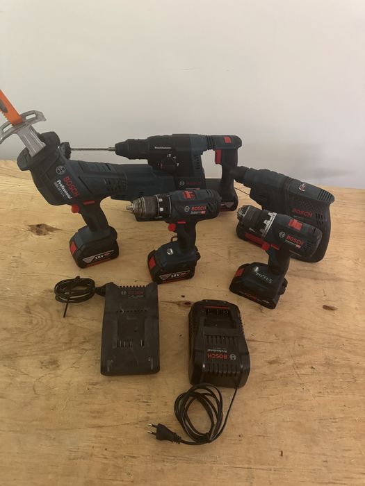 Bosch komplet. Wiertarki, wjretarki, piła szablasta Super okazja