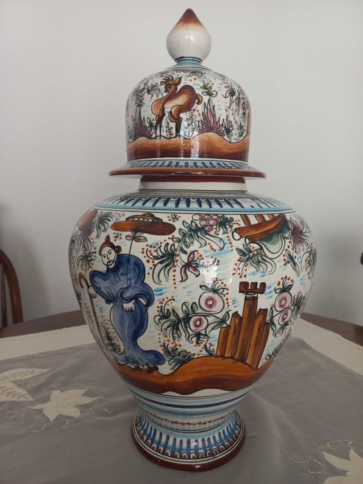 Bonito pote, jarrao pintado a mão