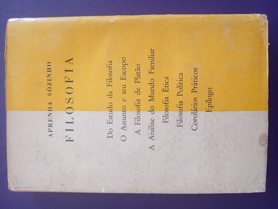Livro Aprenda Sòzinho Filosofia de C.E.M. Joad 1963 editora Pioneira