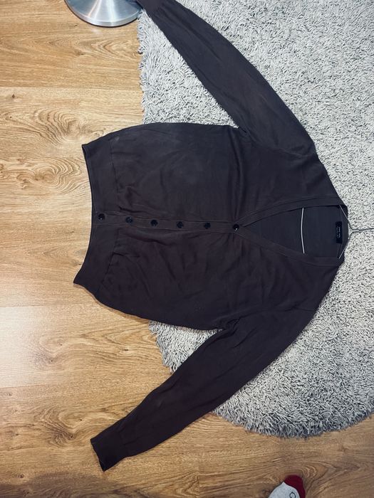 Sweter meski zara kardigan brazowy rozm L zara